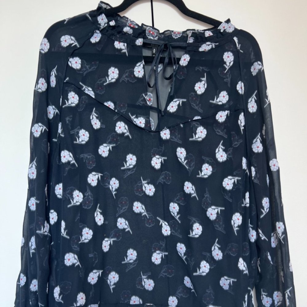 Rag & Bone Sheer Floral Blouse